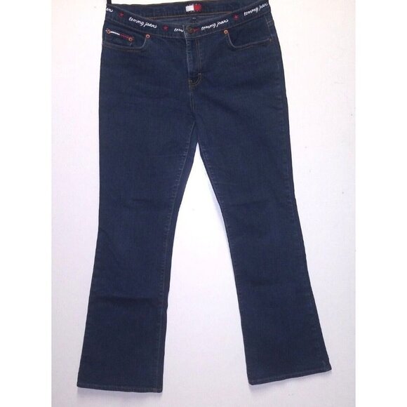 Vintage Tommy Hilfiger Jeans Tommy Girl Y2K blue 2002 boot Size 15/32 excellent - Picture 10 of 10